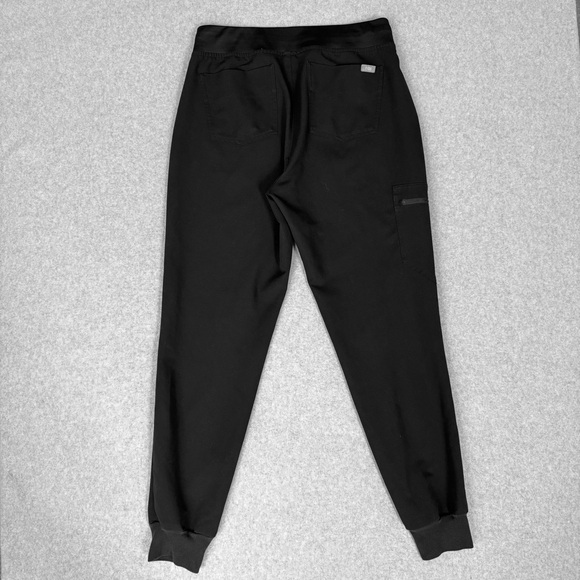 Figs Jogger Scrub Pants Womens Medium Black Zamora Medical Nurse Dental Health - Picture 5 of 14